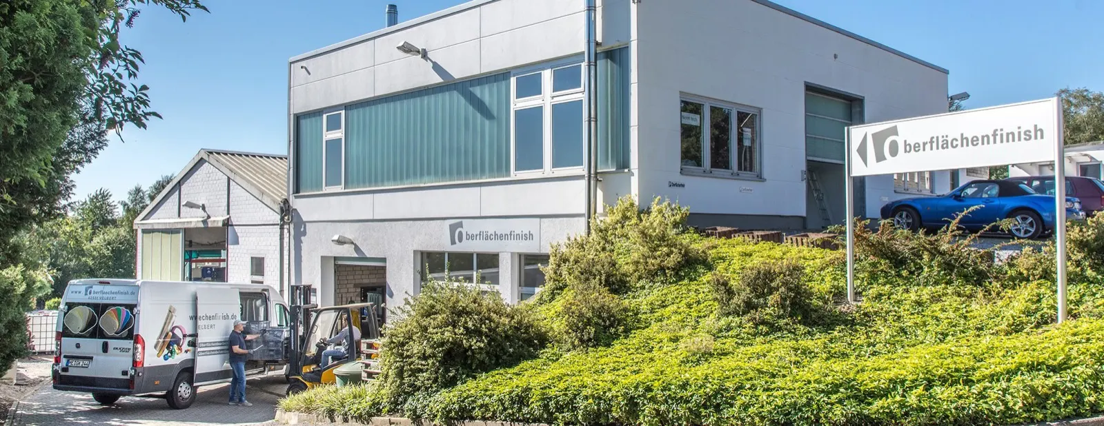 Firmengebäude der Oberflächenfinish Kruk GmbH in Velbert